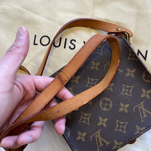 Authentic vintage Louis Vuitton monogram Cartouchiere  crossbody PM - Picture 7 of 10